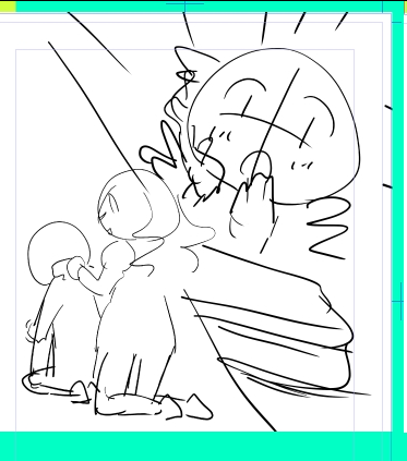 今日はこんな感じのラフを量産する日なの 