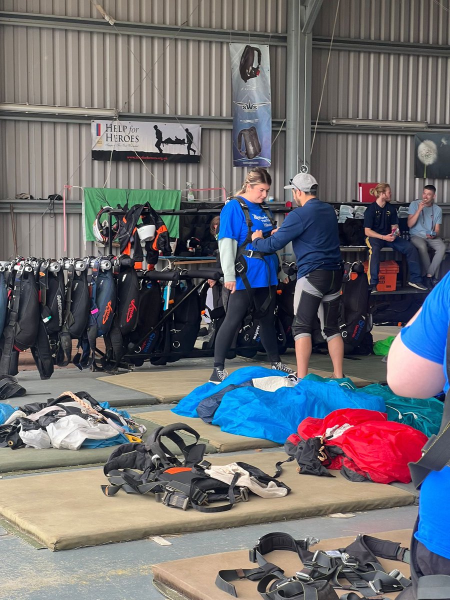 They’re off!! We’re so so proud - enjoy every minute of your sky dive Megan and Dean! ✈️ <a href="/NorfolkMind/">Norfolk and Waveney Mind</a> <a href="/UKParachuting/">UK Parachuting</a> #charityskydive