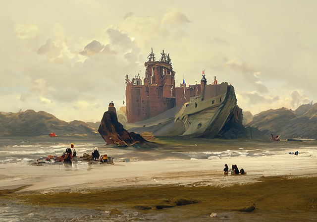 pariah49634411's tweet photo. Trying to create places from #thewitcher books in #discodiffusion pt.7. 1.The hut of #vysogota v1. 2. #yaruga river v.1 3. Imperial garden v.1 4. #Stygga castle
#aiart #castle #generativeart #witcher #wiedzmin #witcherbooks #thewitcherbooks #aiartcommunity https://t.co/41g1NDbJQ5