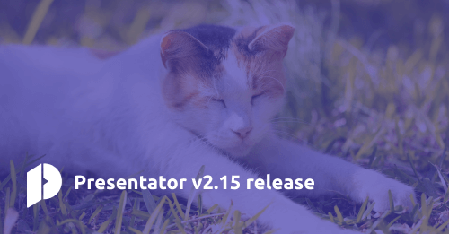 presentatorio's tweet photo. v2.15.0 Release - https://t.co/vu0fzvbmRB https://t.co/pWGhFYfZic