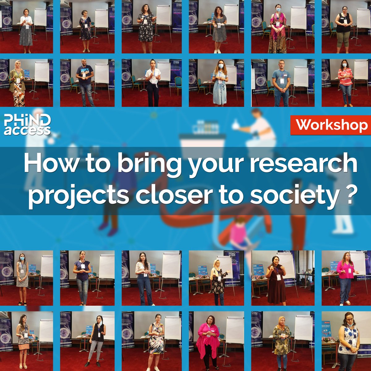 Big up to the #trainees who participated in this #workshop 👏🤩
How to bring your #researchprojects closer to #society ?
bit.ly/3RVwVoI
<a href="/Pasteur_Tunis/">Institut Pasteur de Tunis 🇹🇳 معهد باستور تونس</a> 
<a href="/CRGenomica/">Centre for Genomic Regulation (CRG)</a>