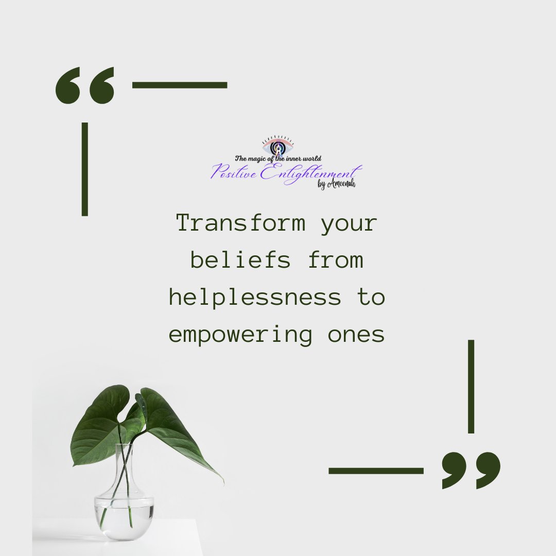 Transform your beliefs from helplessness to empowering ones

#mindset #changeyourthinking #changeyourmindset #beliefs #limitingbeliefs #redefineyourself #redefine #redefineyourlimits #empoweryourself #empowerothers #transformyourbeliefs #staytransformed #fridays #meditationfriday
