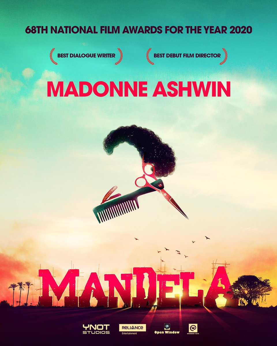 Y Not Studios (@studiosynot) on Twitter photo Congrats <a href="/madonneashwin/">Madonne Ashwin</a> on your double victory at the #NationalFilmAwards !
This is indeed a proud moment for us at YNOT and the entire team behind #Mandela !
<a href="/iYogiBabu/">Yogi Babu</a> <a href="/sash041075/">Sash</a> <a href="/chakdyn/">Chakravarthy Ramachandra</a> <a href="/directormbalaji/">Balaji Mohan</a> <a href="/RelianceEnt/">Reliance Entertainment</a> <a href="/openwindow_offl/">OpenWindow_Official</a> <a href="/Wishberry_in/">Wishberry.in</a> <a href="/APIfilms/">AP International</a> <a href="/SonyMusicSouth/">Sony Music South India</a> Congrats <a href="/madonneashwin/">Madonne Ashwin</a> on your double victory at the #NationalFilmAwards !
This is indeed a proud moment for us at YNOT and the entire team behind #Mandela !
<a href="/iYogiBabu/">Yogi Babu</a> <a href="/sash041075/">Sash</a> <a href="/chakdyn/">Chakravarthy Ramachandra</a> <a href="/directormbalaji/">Balaji Mohan</a> <a href="/RelianceEnt/">Reliance Entertainment</a> <a href="/openwindow_offl/">OpenWindow_Official</a> <a href="/Wishberry_in/">Wishberry.in</a> <a href="/APIfilms/">AP International</a> <a href="/SonyMusicSouth/">Sony Music South India</a>