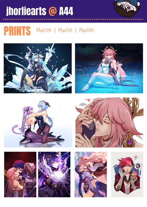Just an update on the prices. I apologize I have underestimated the size of my biggest print. It's bigger than I anticipated and it's limited in quantity! See you all tomorrow! #CQ2022 