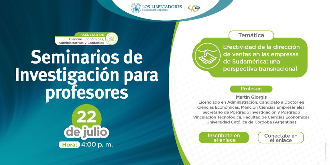 AFADECO1's tweet photo. Los invitamos a participar de los Seminarios de Investigación para Profesores (SIP) de la @UniLibertadores, con el apoyo de la @DirInves_FULL.

¡Conéctate!👉https://t.co/4wXxkXRwO9 https://t.co/yIbff2eTIU