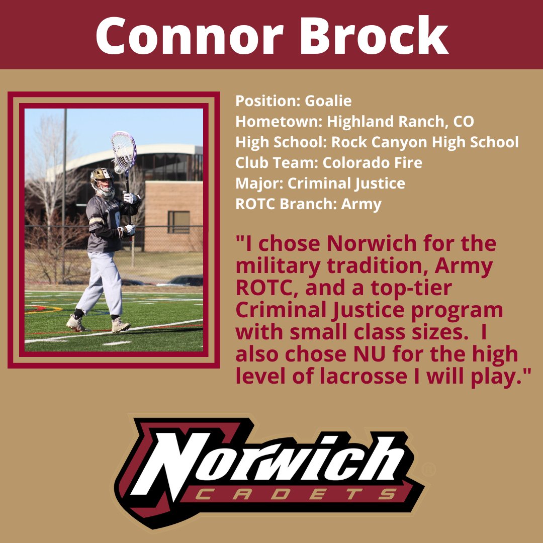 Please join us in welcoming Connor Brock to the #cadlaxfamily! <a href="/NorwichCadets/">Norwich Cadets</a> <a href="/norwichnews/">Norwich University</a> @connorb6591418 <a href="/RCHSlax/">RCHSlax</a>