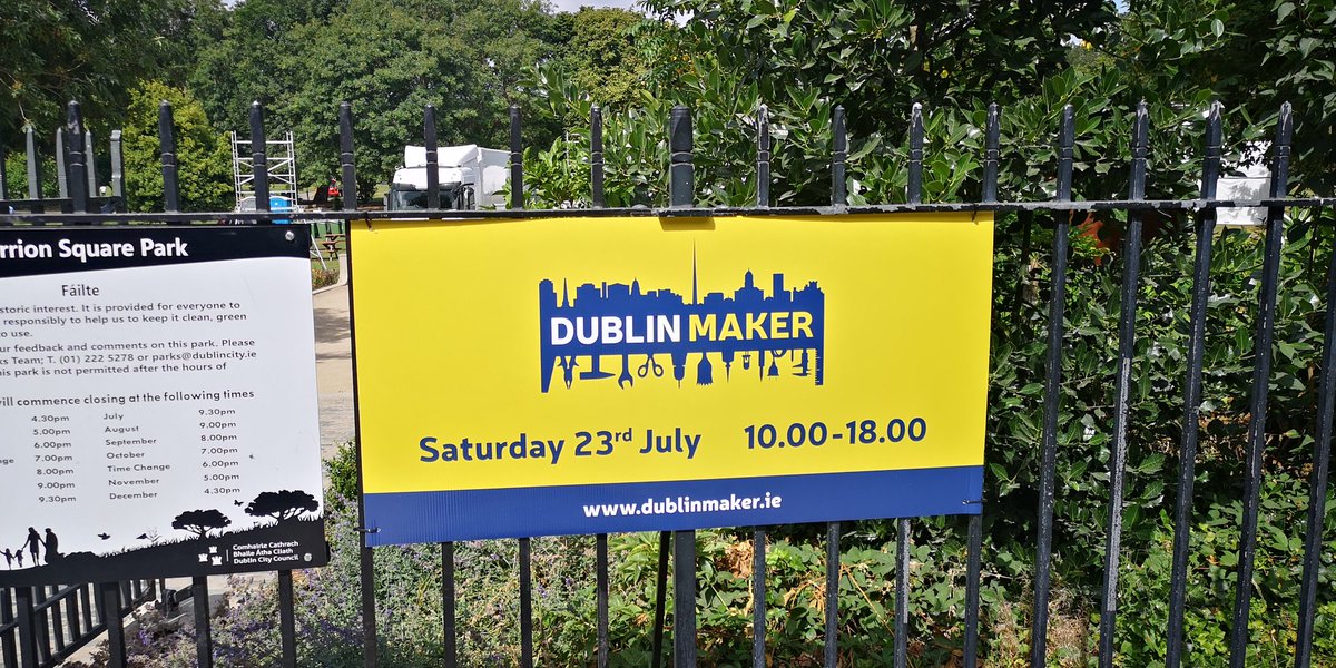 Jeffrey_Roe's tweet photo. Soon all this will be a park full of makers. Come along to @DublinMaker on Saturday from 10 am to 6 pm https://t.co/wb2AKnVKiL