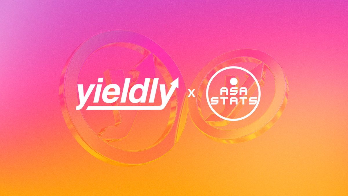 YieldlyFinance's tweet photo. Asa stats are back 🤩

YLDY > ASASTATS  and YLDY/ASASTATS LP staking are now live! 

Bookmark https://t.co/vNpoH1yr8y now - For quick access to on of the most up to date ASA portfolio displays available. 

Then head over to https://t.co/Sf0Dc1i8KQ and #StakeYourStack https://t.co/Qqa1jN4yvC