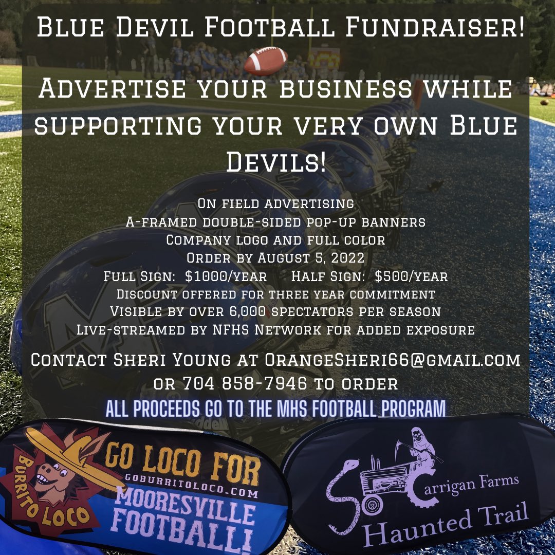 Calling all businesses! <a href="/Mooresville_FB/">Mooresville Football</a>