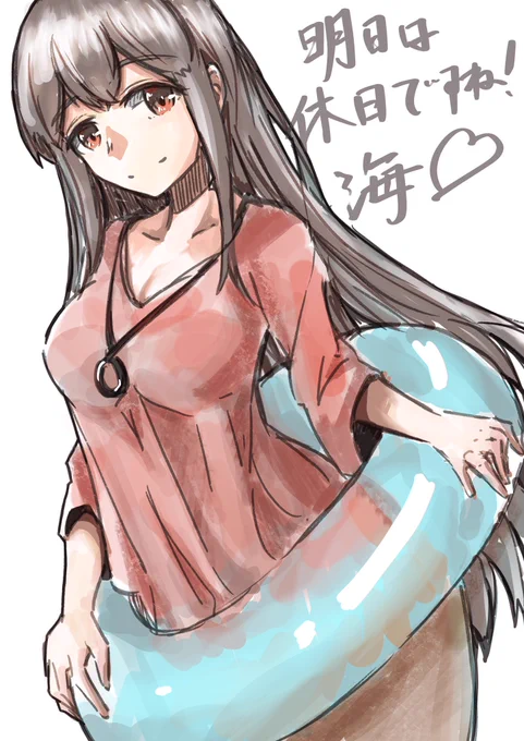 赤城#艦これ版深夜の真剣お絵描き60分一本勝負#艦これ版真剣お絵描き60分一本勝負_20220722 