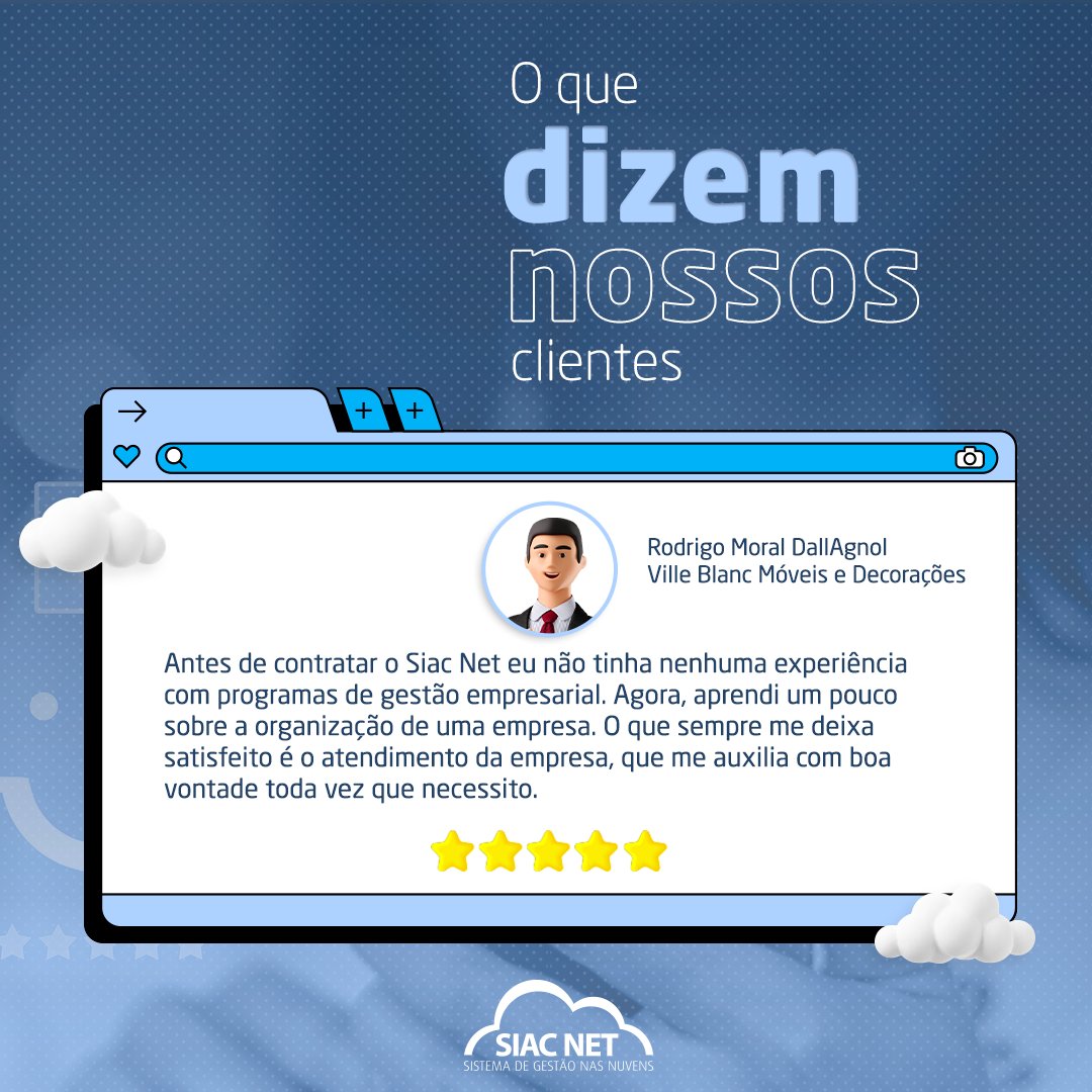 siacnet's tweet image. Faça como o Rodrigo e tenha em mãos as facilidades que só o Siac Net pode oferecer. 😉

Acesse nosso site e fale com um de nossos consultores!

#siacnet #erpnanuvem #sistemadegestãoonline #soluçõesinteligentes #computaçãonanuvem #empreendedorismocriativo