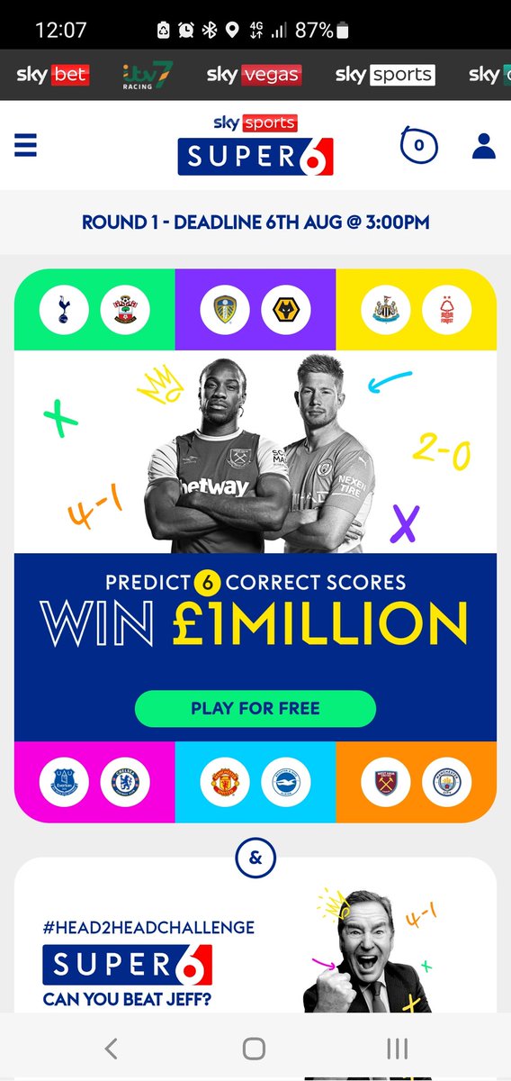 rossgeddes88's tweet photo. I'm Running a Super 6 League anybody is interested!
£10 Entry, Top 5 and monthly prizes! #super6 https://t.co/gS5ZkVpDr8