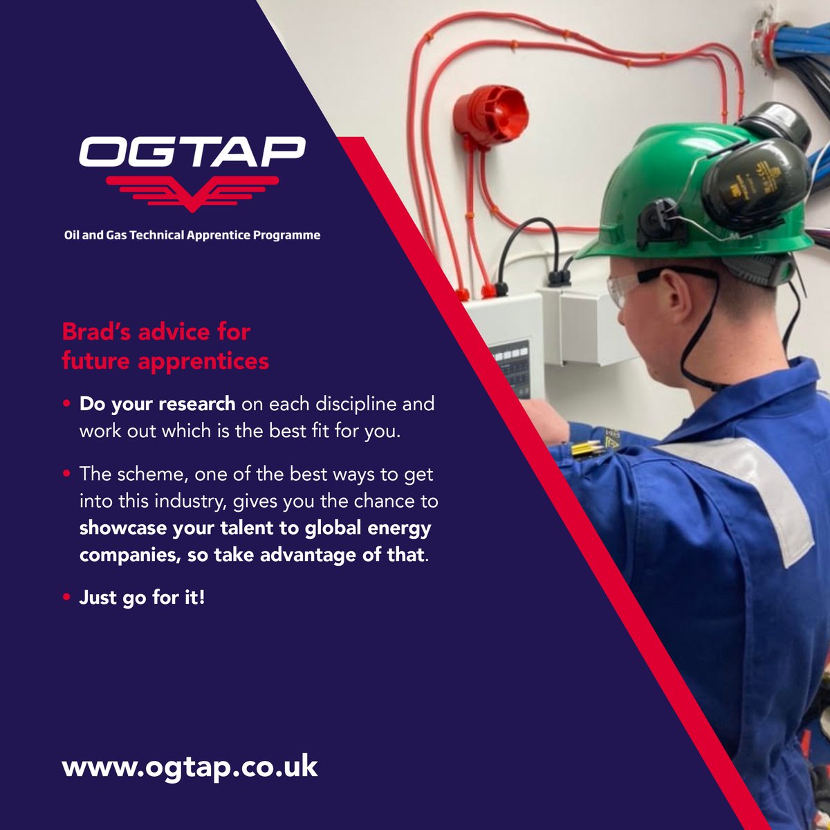 OPITOGlobal's tweet photo. In the first of a new series profiling our #OGTAP apprentices, we spoke to Brad Murray, third year instrumentation and control apprentice, to learn about his experience so far ⬇️
Find out more about the Oil and Gas Technical #Apprenticeship Programme at https://t.co/AmjobxVC8M https://t.co/ecVi8lV7HE