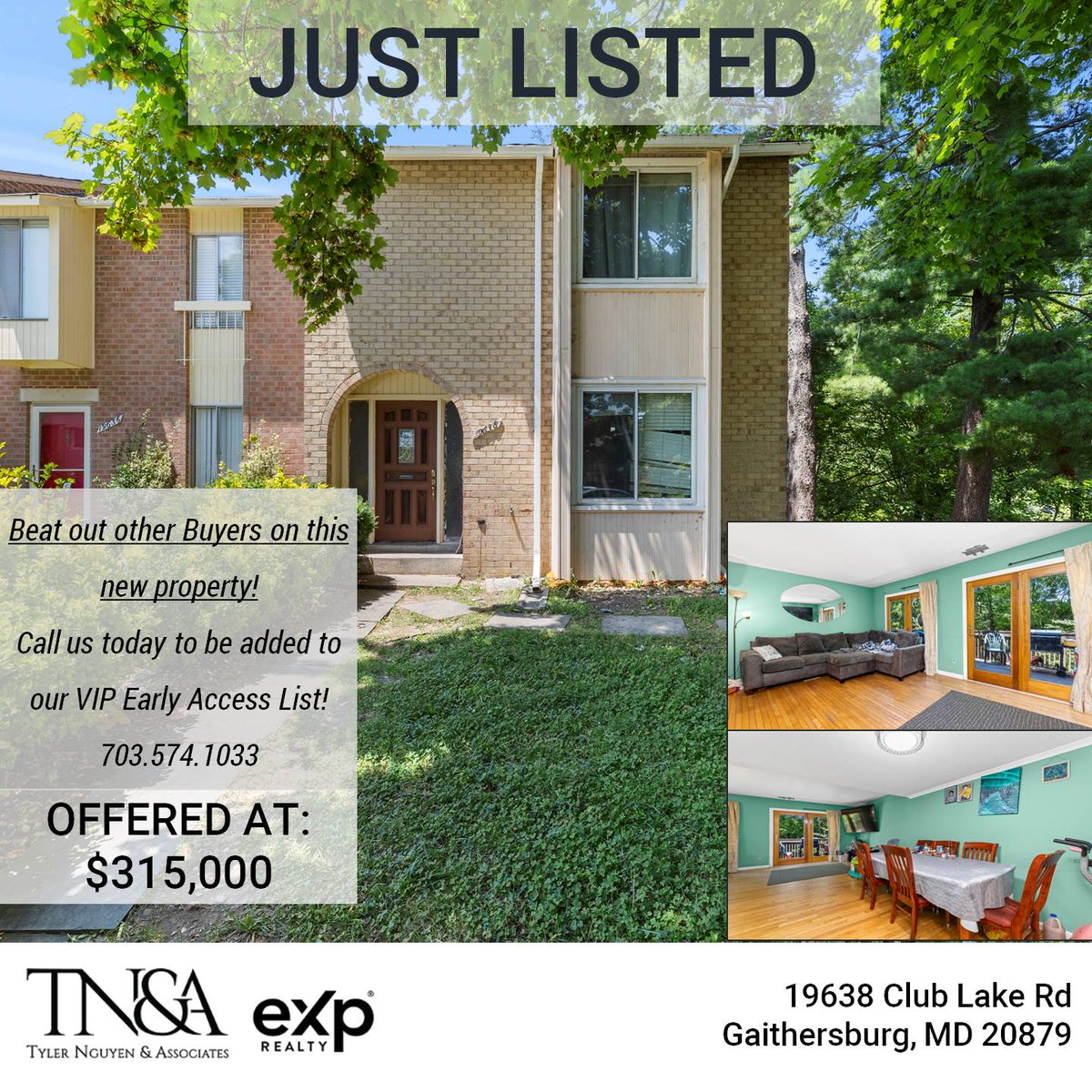 Sw33tThy's tweet photo. LOCATION!! This end unit is a great investment opportunity or a perfect starter home in the heart of Montgomery Village! Contact us for more info or showings! βοΈ #justlisted #newlisting #exprealty #expert #realtor #realtorlife #realestate #womeninrealestate #realestatechic https://t.co/thB7WojYun