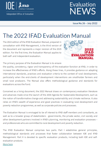 IFADeval's tweet photo. 📢 #JustReleased! 

Read our 36th #newsletter for more information on #IFADeval #evaluation activities and updates! 👉 https://t.co/SI1qPPlVCx https://t.co/xXiqOF7gkX