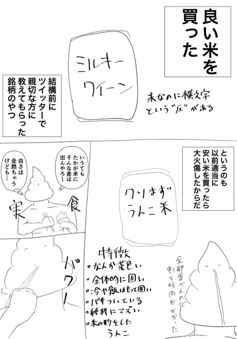 今日の日記「米」

いい米はな…いい米だぞ(クソバカ並感) 