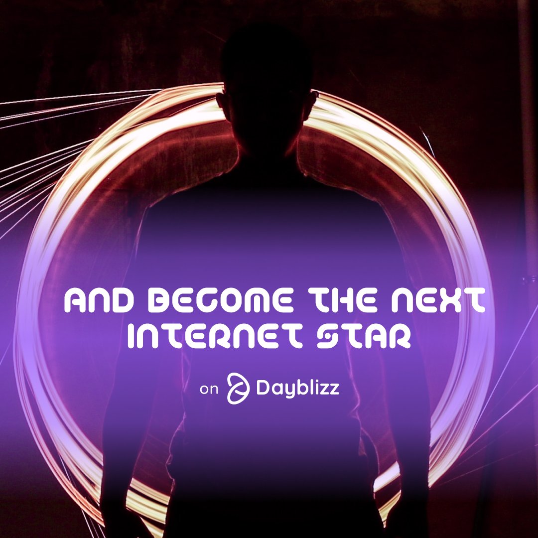 dayblizz's tweet photo. You're a singer, dancer, actor or have another talent?. Dayblizz is YOUR place to broadcast your talents, your authentic self and build your online presence.

What's your passion? Write a comment for the chance to participate in our creator program ↓

#singer #dancer #actor https://t.co/OtzFrehRRN