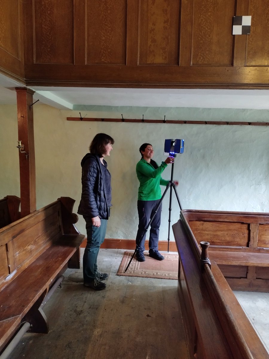 CapeliCymru's tweet photo. Strange 'out of space' looking baubles have found their way to Capel Carmel, Nantmel, Sue, Jayne and Meilyr from @RC_Survey @RCAHMWales will explain the technical reasons they are needed in the laser scanning of this gem of a chapel in @PowysCC
#CapeliCymru https://t.co/4rNJEepur9