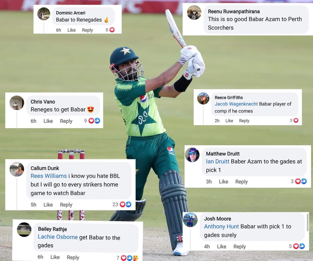 Craze of Babar Azam in BBL❤️
Almost every fan wanted to see him in his favourite team. Love to see a Pakistani player to gain such respect at the international level after a long long time😍
King Babar Azam👑
#BabarAzam𓃵 #BBL12Draft #BBL12 #BBL