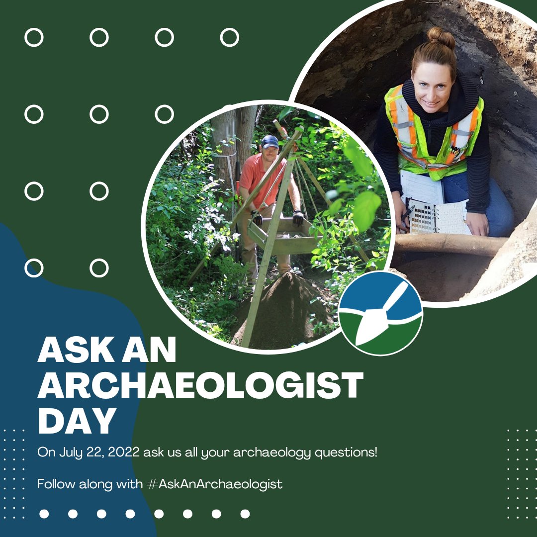 It's #AskAnArchaeologist so ask us your questions about archaeology in Ottawa, Ontario, and beyond, and our archaeologists will share their knowledge!

#archaeology #OntarioArchaeology #canadianarchaeology