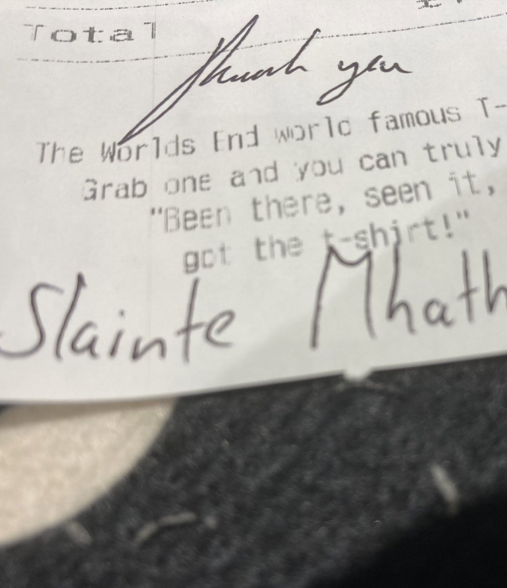 EndEdinburgh's tweet photo. Even our receipts are friendly https://t.co/6BahF0KKJz