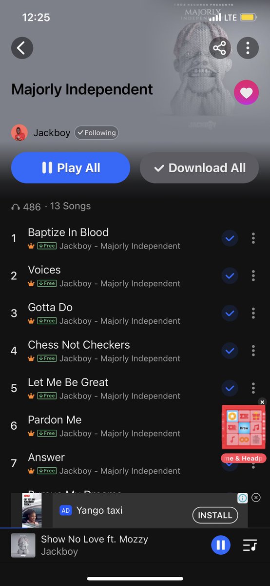 godsfavor4040's tweet photo. @Jackboy just dropped a legendary 13 masterpiece songs album 💿. Y’all go stream and listen.
#CBSE #justiceformwamba #ShamsheraReview #مصرع_الامير_خالد_بن_سلمان #ChromaticaBallStockholm #ออฟกัน #แฮปปี้24มิกจิ๋วเดย์ #fridaymorning https://t.co/jTlaG2qCBF