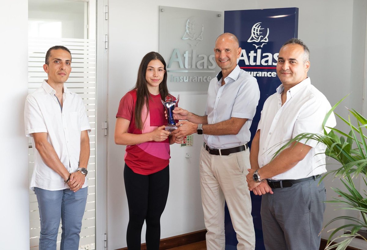 SandroMicallef's tweet photo. Well done to Tenishia Thornton as she claims the Atlas Youth Athlete of the Month Award for June #AtlasInsurance #brava #morewomeninsport https://t.co/WSvemGd3kk