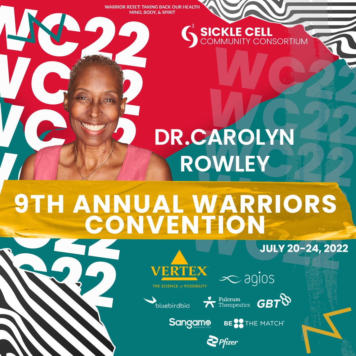 SCCConsortium's tweet image. We hope you are well-rested and ready for our Morning Wellness Session! In just 30 minutes we will begin Restorative Yoga guided by Dr. Marjorie Dejoie-Brewer &amp;amp; Dr. Carolyn Rowley. Get ready to learn how to move and breathe!

#SC3WC22 #WC22 #WarriorReset #MindBodySpirit