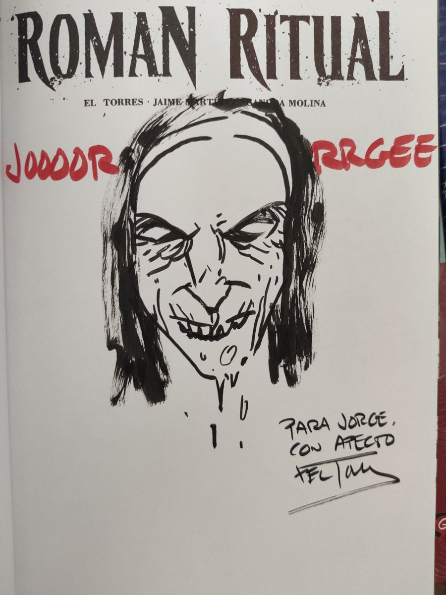 jfergon's tweet photo. Magnífico envío de @TomosyGrapas con este #RomanRitual dedicado por @ElTorres72 y @jmrcomics101 con una edición muy bonita de @ComicsKarras con brilli brilli y todo.
Junto con el resto de #MiAlijoTyG ya tengo material para este puente.
Mil gracias a todos por hacerlo posible. https://t.co/s0zWMpu0IV