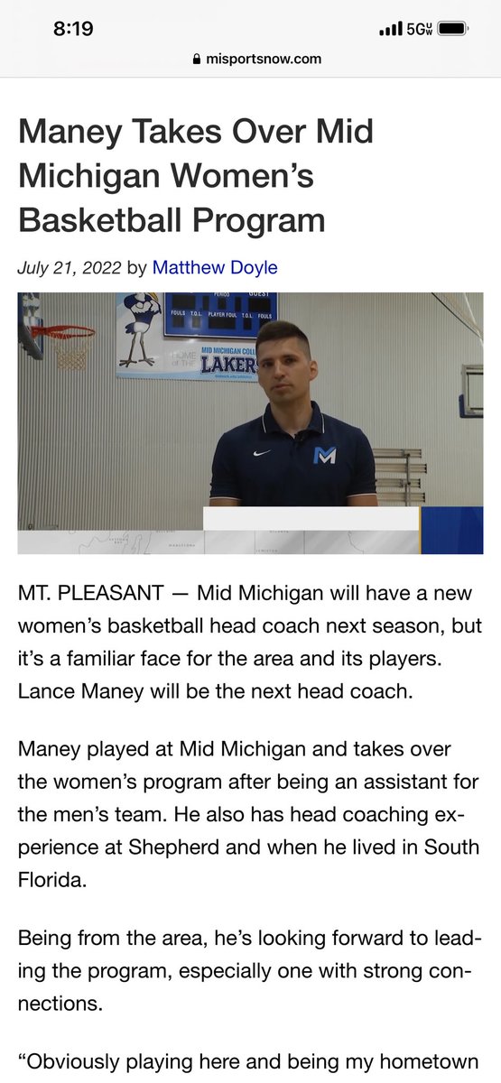 lancemaney1's tweet photo. We’re building something special in Mt Pleasant 🤩 Can’t wait to get started - go Lakers! 🌊 https://t.co/tCqcioeF8I