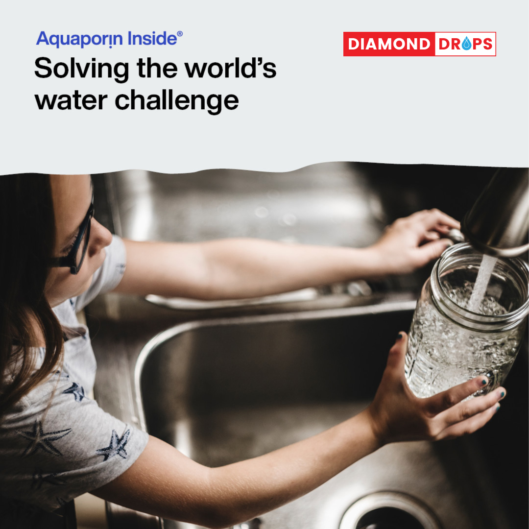 TheDiamondDrops's tweet photo. Around 8 million people in the world don’t have access 2 clean drinking water. We at Diamond Drops believe the Aquaporin Inside® water filtration technology can b part of the solution.
Find out how the technology works https://t.co/WL8MCPrfX8

#aquaporininside #waterpurification https://t.co/Onr6E2RtAb