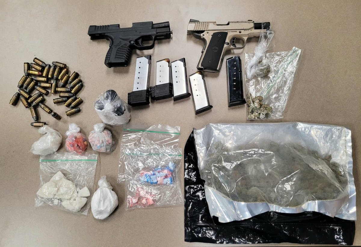 GUNIT arrested a known gang member (felon) who hit all the major drug groups… 2 handguns, meth, ecstasy, marijuana, cocaine, and pcp…#keepingBigDsafe