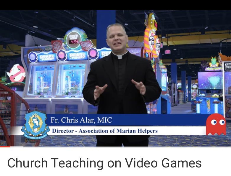 TeresaTomeo's tweet photo. #Catholics - Is It Okay to Play Video Games? Fr. Chris Alar, MIC explains #Catholic teaching and gives helpful hints. WATCH: https://t.co/3LLO178PiA #media #teens #mediausage #marianhelpers https://t.co/F0VLBPbdF2