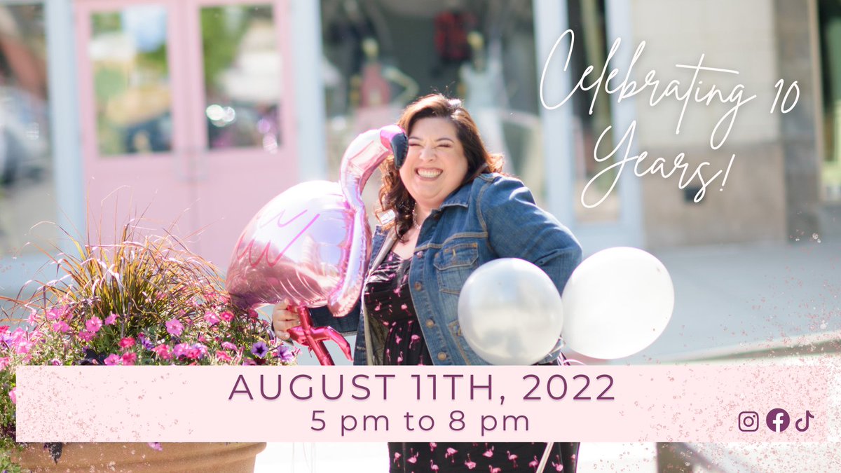 giselc's tweet photo. Join us as we celebrate 10 years of business Thursday, August 11th, from 5 pm to 8 pm. We will be collecting feminine hygiene donations for @femmeaidcollab!  #daytonohio #endperiodpoverty 

@livingdaytontv @whio_tv @whiotv @dayton247now https://t.co/kkVUb6gMsm