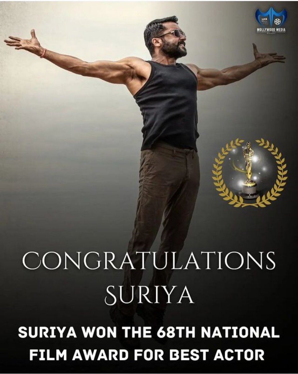2Dasarath's tweet photo. Congrats @Suriya_offl Sir ♥️😍
U Deserved it ♥️🔥. Advance Happy Bday Sir ♥️ @actorvijay https://t.co/ag2N5242Ot
