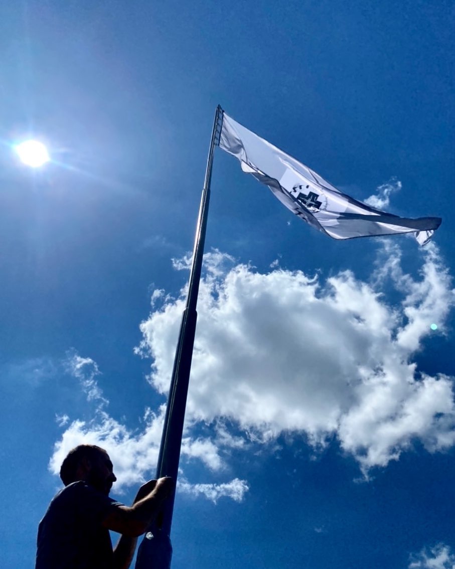 nskstate's tweet photo. At the core of this project is not the NSK flag, but the use of this flag to temporarily incorporate part of Kosovo into the NSK State https://t.co/iamzd6F2ui