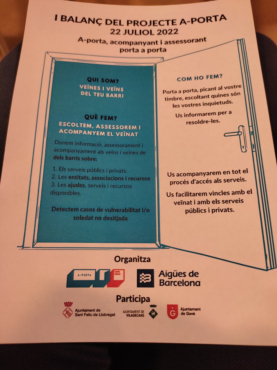 Iniciatives socials que permeten millorar la qualitat de vida de les persones. <a href="/aiguesbcnclient/">Aigües de Barcelona</a> #persones#cooperació#aliances.