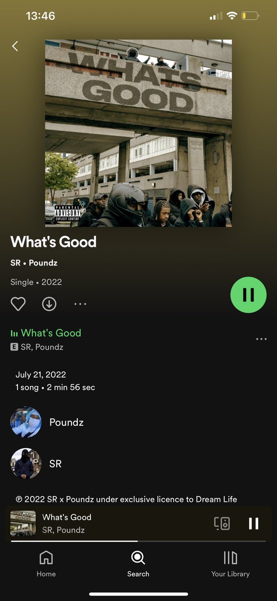 SR X POUNDZ - what’s good 🔥🤮🤮 OUT NOW on ALL digital streaming platforms / SPOTIFY, APPLE, ITUNES etc