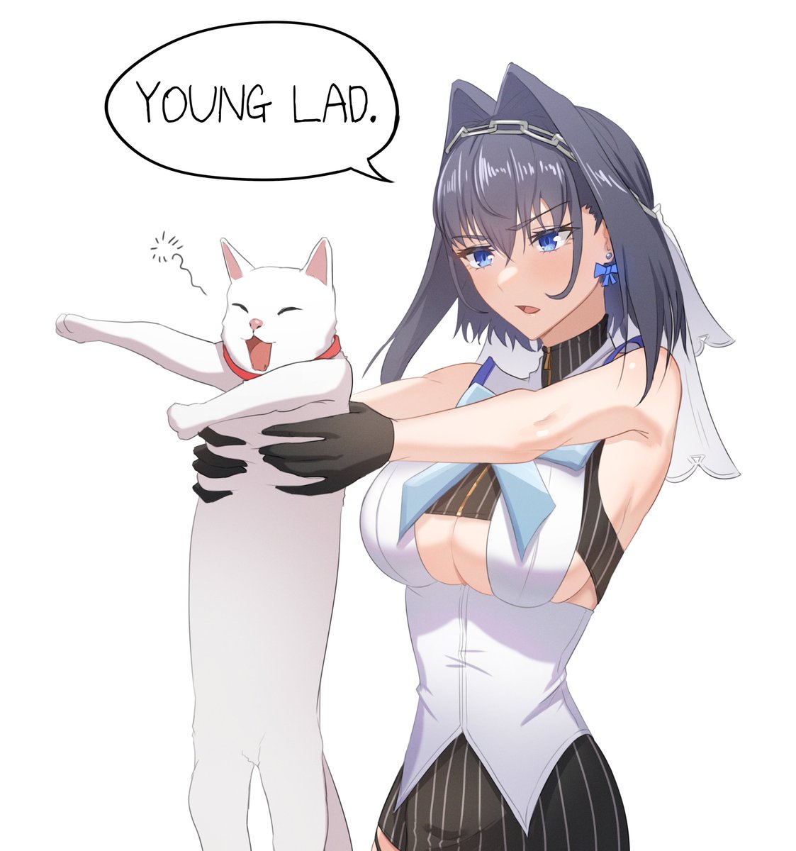 Zenya_3d's tweet photo. Kronii and her Catfield.

#kronillust #クロニーラ https://t.co/7xTsP6A5sV