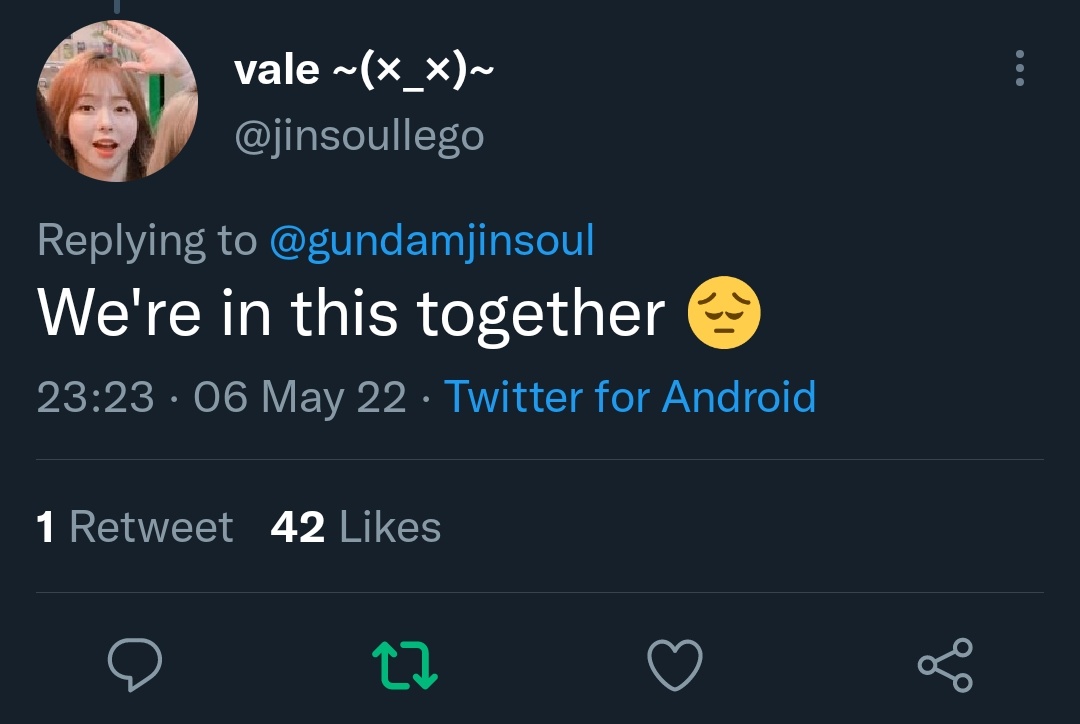 gundamjinsoul's tweet photo. i think one of my funniest interaction so far https://t.co/bp7Hhiwp0S