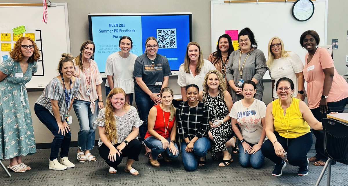 KarenMuller21's tweet photo. Katy ISD Summer PD presenters and participants are THE BEST!!! #elemCandI #KatyISD https://t.co/CPgSlE107v