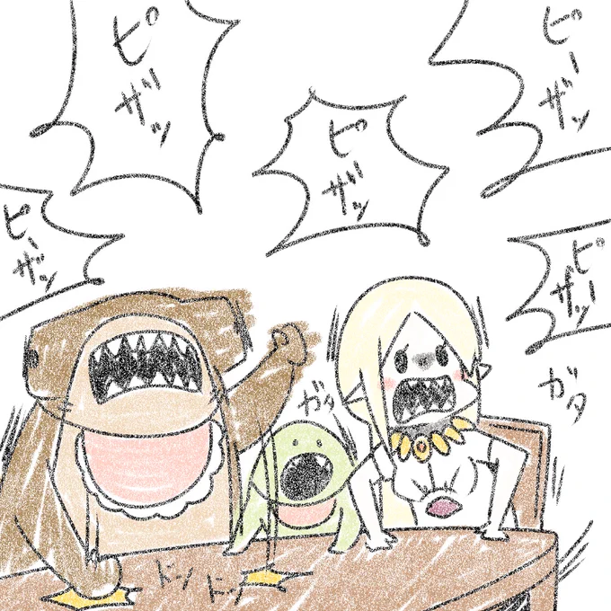 ピザの絵一枚描くだけに一か月以上引き延ばしています 