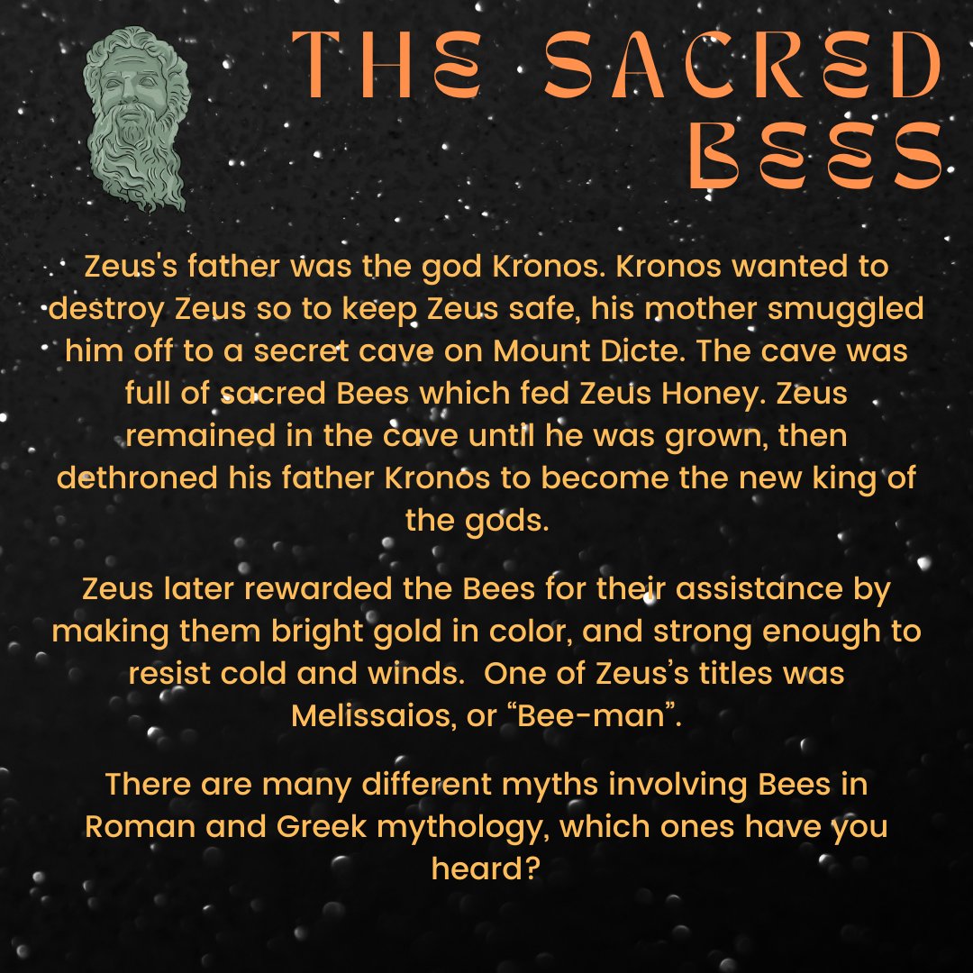 What ancient myths and legends have you heard about Bees?

#ispotabee #bees #nature #myths #greekmythology