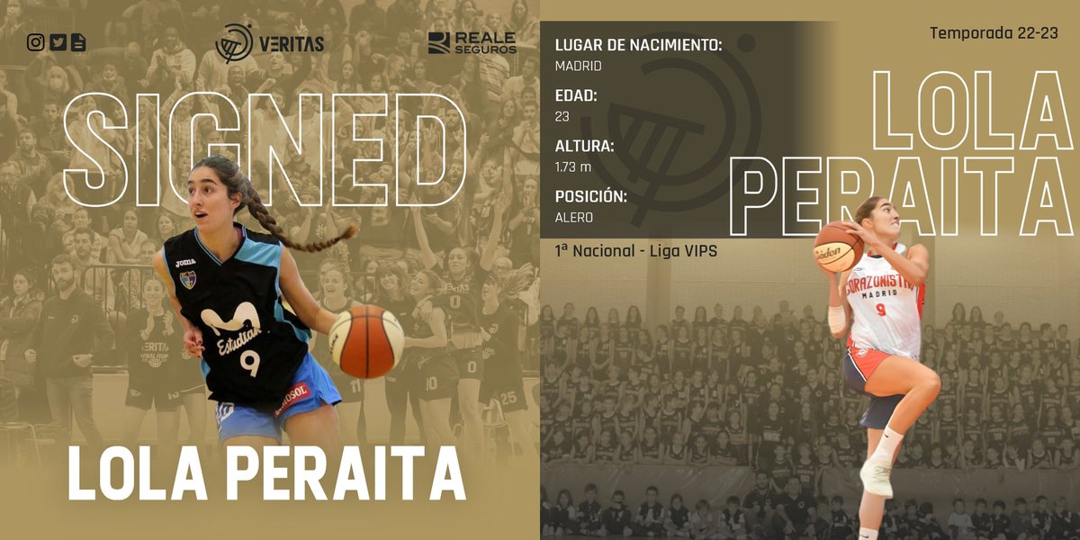 basketveritas's tweet photo. 🤝 Fichaje   ➡️   LOLA PERAITA

Puedes leer la noticia en nuestra web 🧑‍💻 https://t.co/COuGDmYTqg

#ActitudVeritas
🤝 #FichajesVeritas 
🏀 #VeritasNacional #VeritasNacionalFem
🏁 #LigaVIPS #LigaVIPSfem https://t.co/UMhrDBRHJf