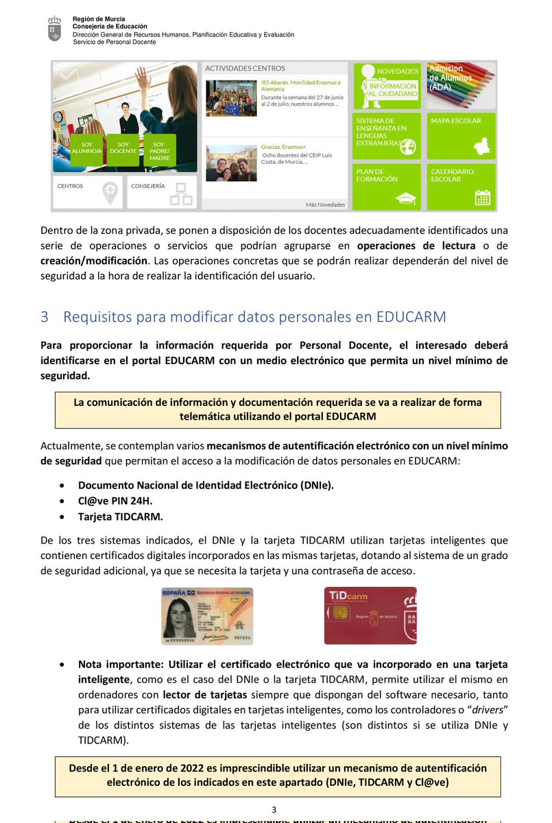 ProfesorJuanCar's tweet photo. Instrucciones actualizadas sobre el procedimiento para aportar la documentación requerida a funcionarios procedentes del concurso general de traslados, funcionarios en prácticas, comisiones de servicio intercomunitarias y docentes interinos.➕Info
https://t.co/NrkuwiNnwg @Educarm https://t.co/oKZAmmKP72