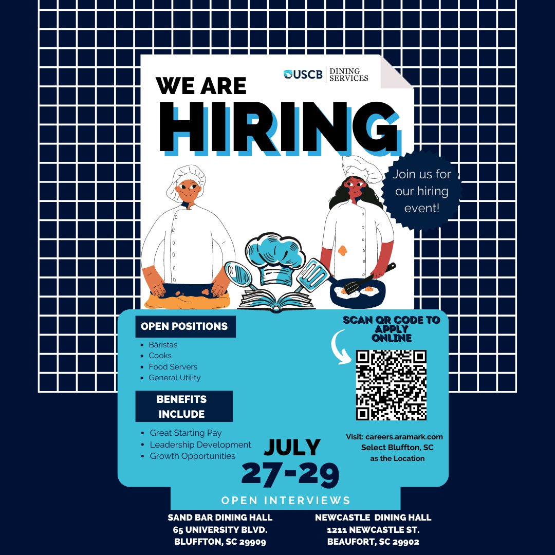 uscbdining's tweet photo. Looking for employment? Join us for our hiring event July 27-29. Apply today at https://t.co/60IzF5rAYX https://t.co/mYcjtYQvfs