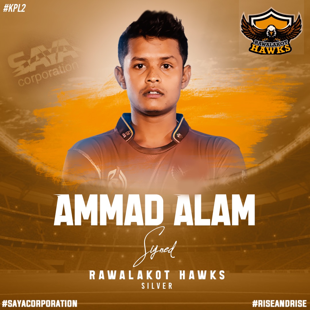 SayaCorps's tweet photo. A Young and Talented addition to the Hawks squad 🙌🏻
Rawalakot drafts Ammad Alam in the silver category pick 💫
#RiseAndRise #SayaCorporation #KPLDraft @TalhaAisham https://t.co/tFqhGIIUEt