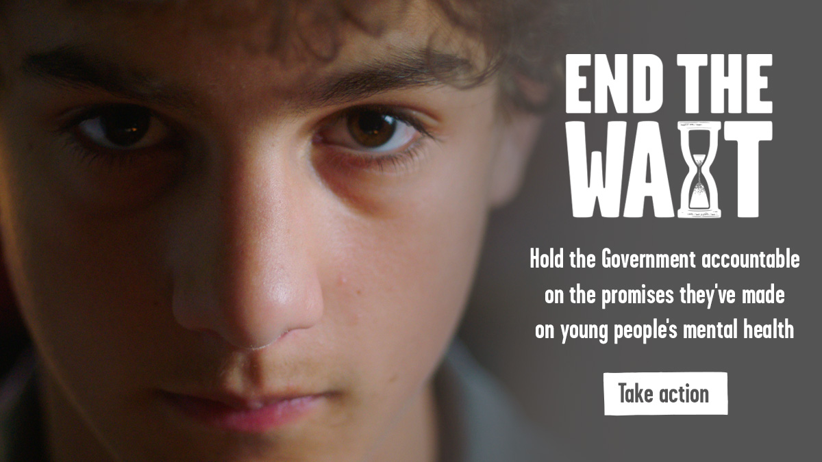 Hold the Government to account on the promises they’ve made about young people’s mental health. Add your name to this campaign. bit.ly/3v1SGcE

#EndTheWait