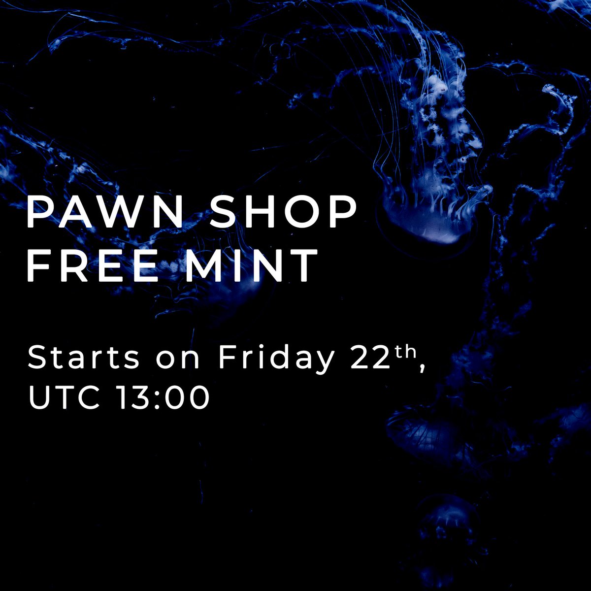 YoseoPawnShop's tweet photo. The free mint started! Join the pawners with a monthly passive income NFT that is totally FREE!

https://t.co/acXGdCFXPe

Start minting!

#NFTMarketplace #NFTdrop #NFTGiveaways #NFTGiveaway #WhitelistGiveaway #Whitelist #NFTs #Minting #mintlive https://t.co/re0gumYtvW