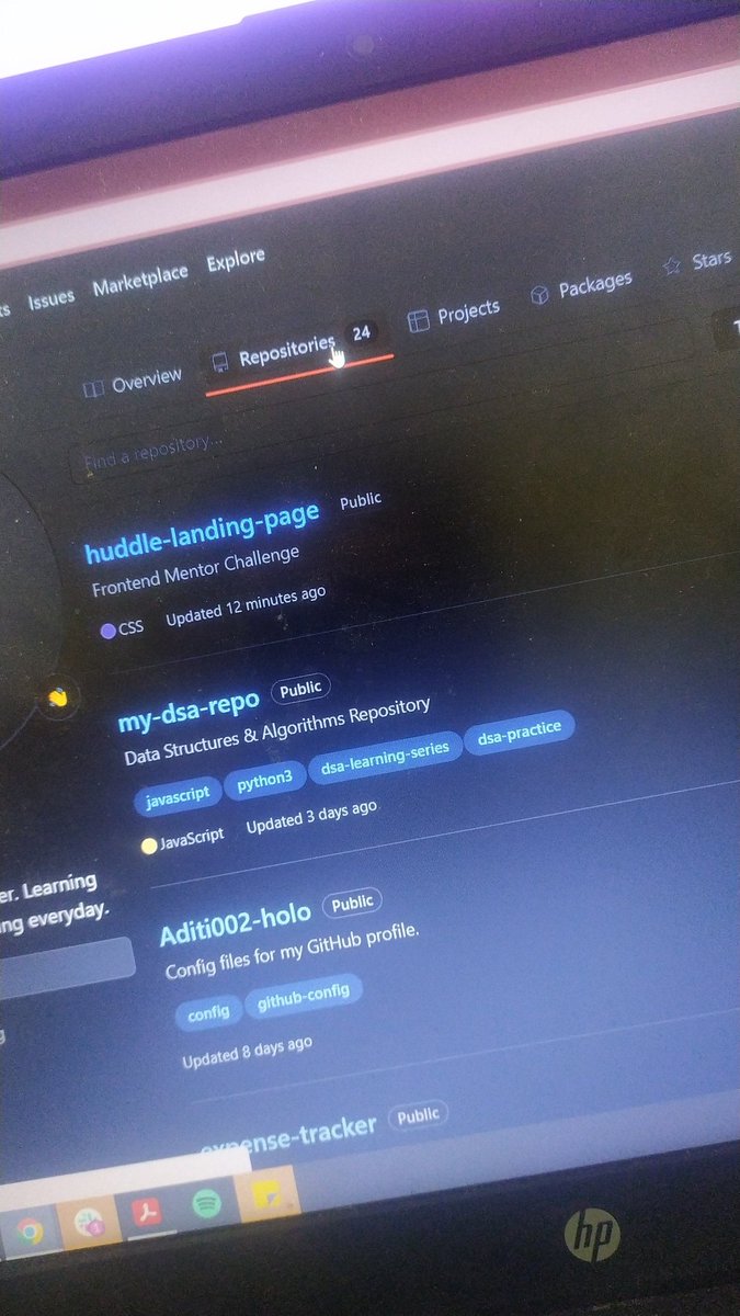 aditiintechk's tweet photo. Day 60:
24(my age 🙈) repositories in github!! 
#100DaysOfCode https://t.co/RD8nEJhmF2